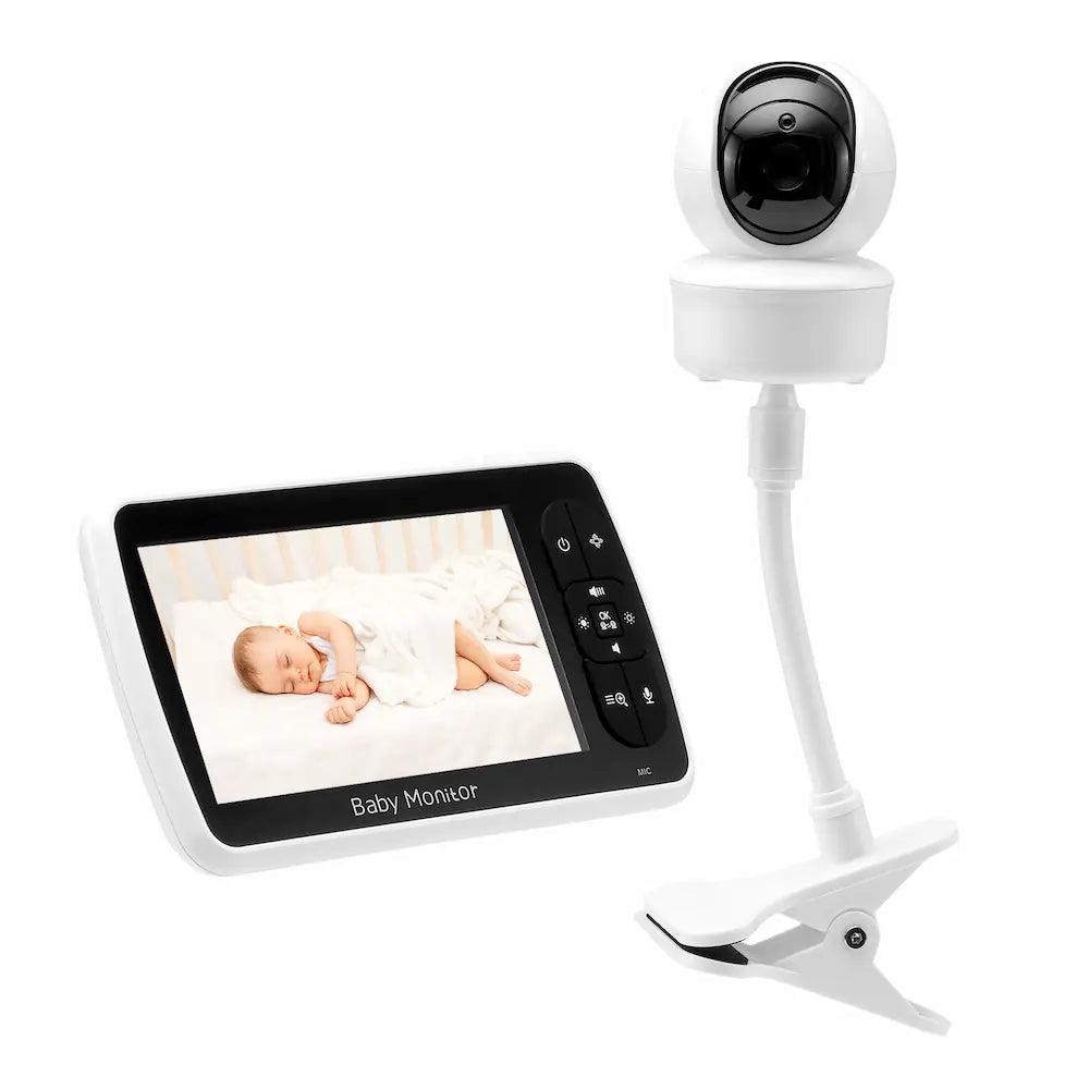 BabyMart video babyalarm 5 tommer med fleksibel holder bundle