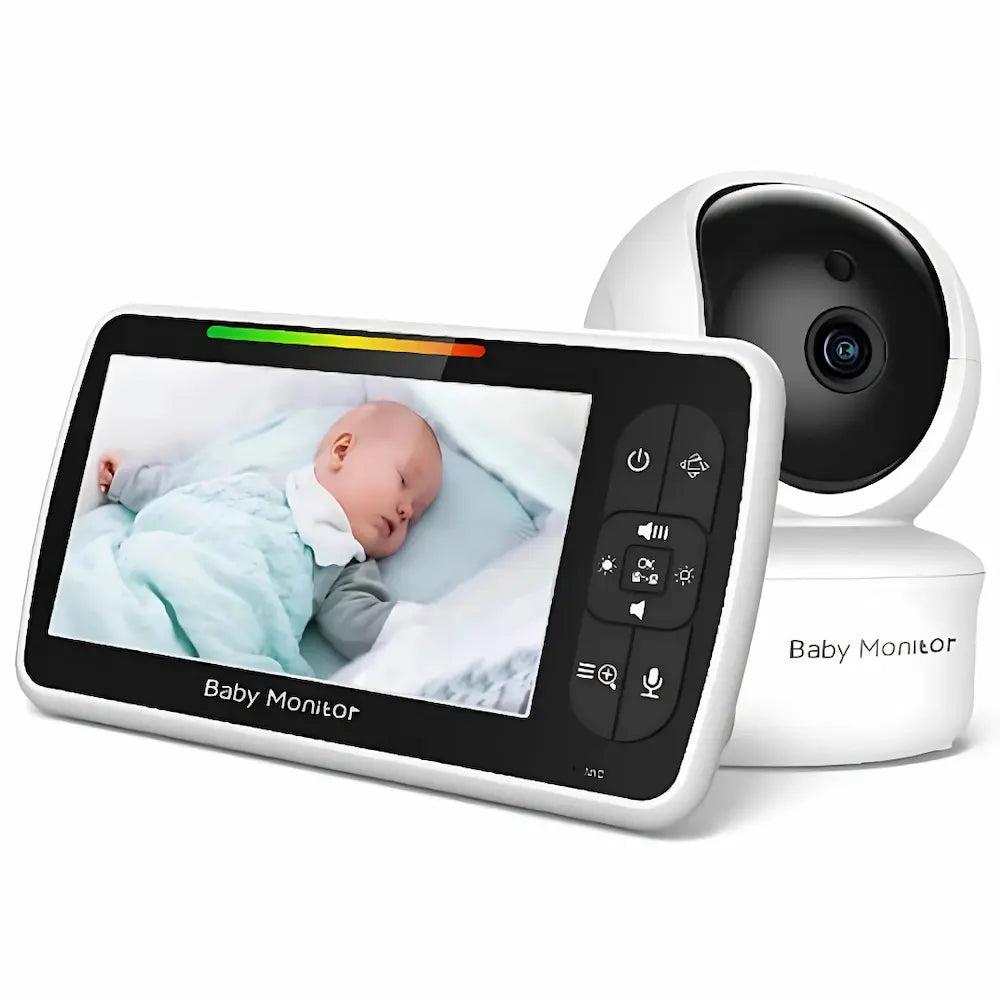 BabyMart video babyalarm med 5 tommer skærm og nattekamera