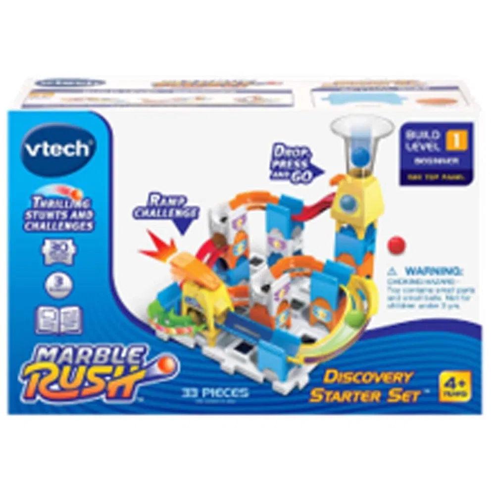 Vtech Marble Rush Discovery kuglebane sæt XS100 med 30 dele og farverige baner