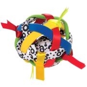 Bababall sansebold til spædbørn i blød farverigt design