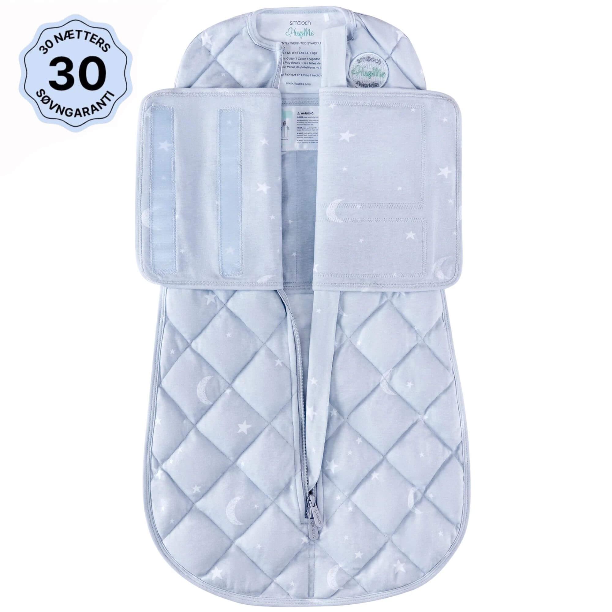 SleepySwaddle tyngde-svøbe fra Babysleepy til nyfødte 0-6 måneder