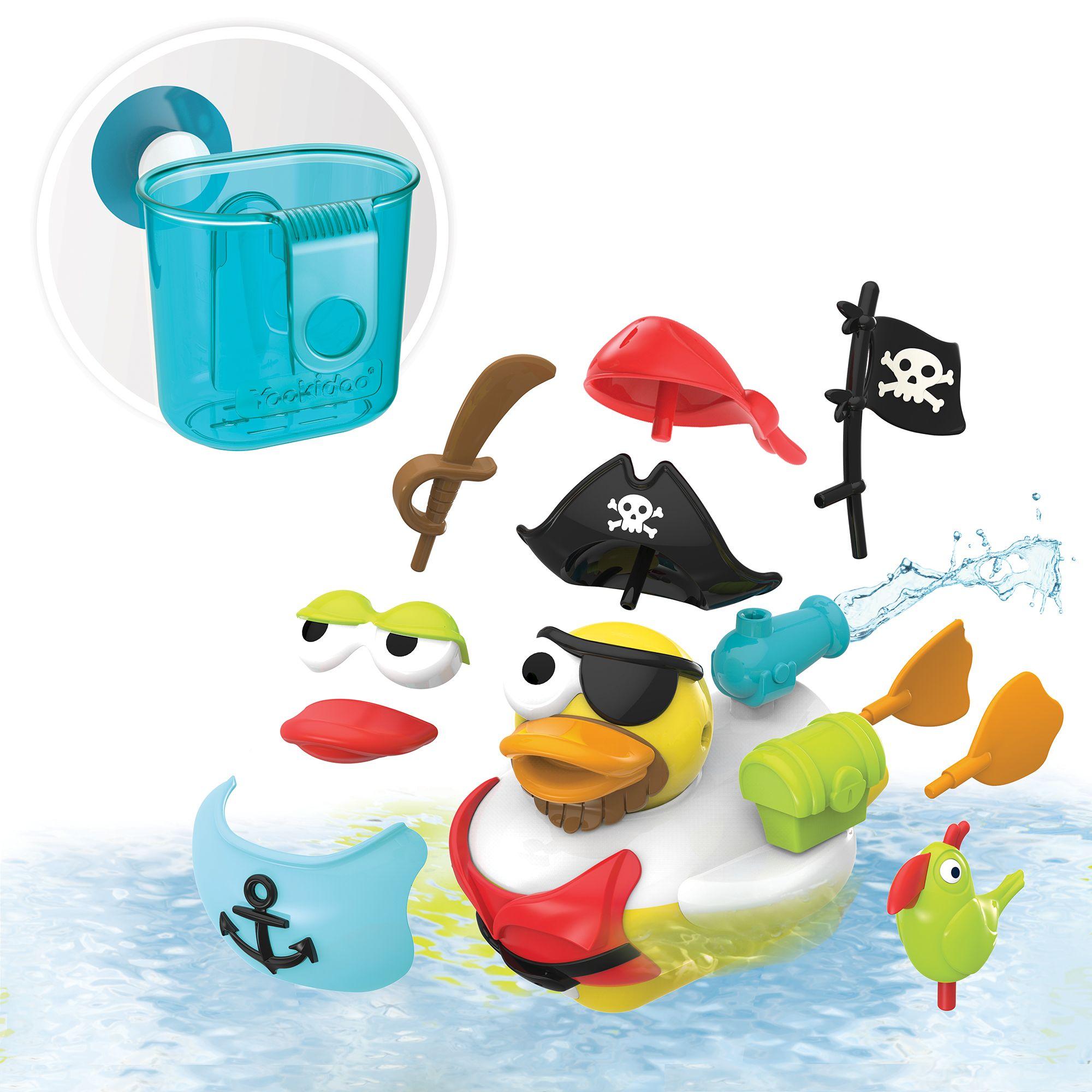 Yookidoo Jet Duck Create A Pirate - elektrisk badelegetøj ælling med pirat-tilbehør