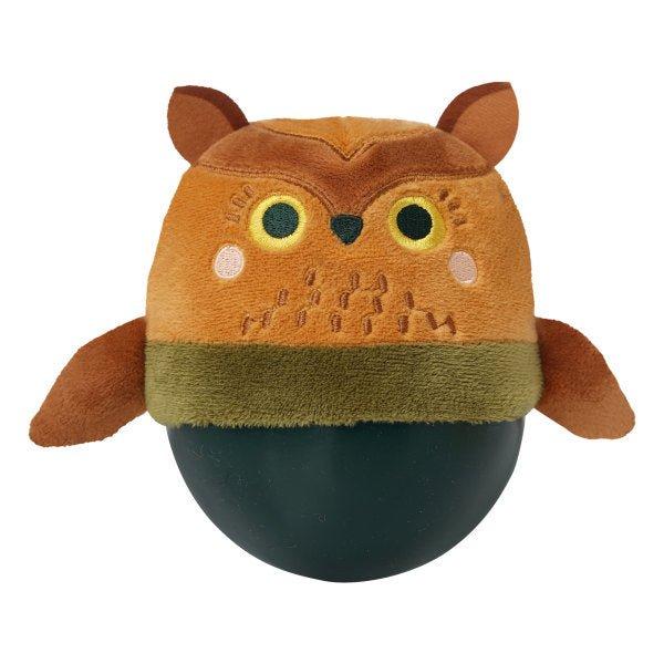 Wobbly Bobbly Owl vippelegetøj med ugle design og raslelyd
