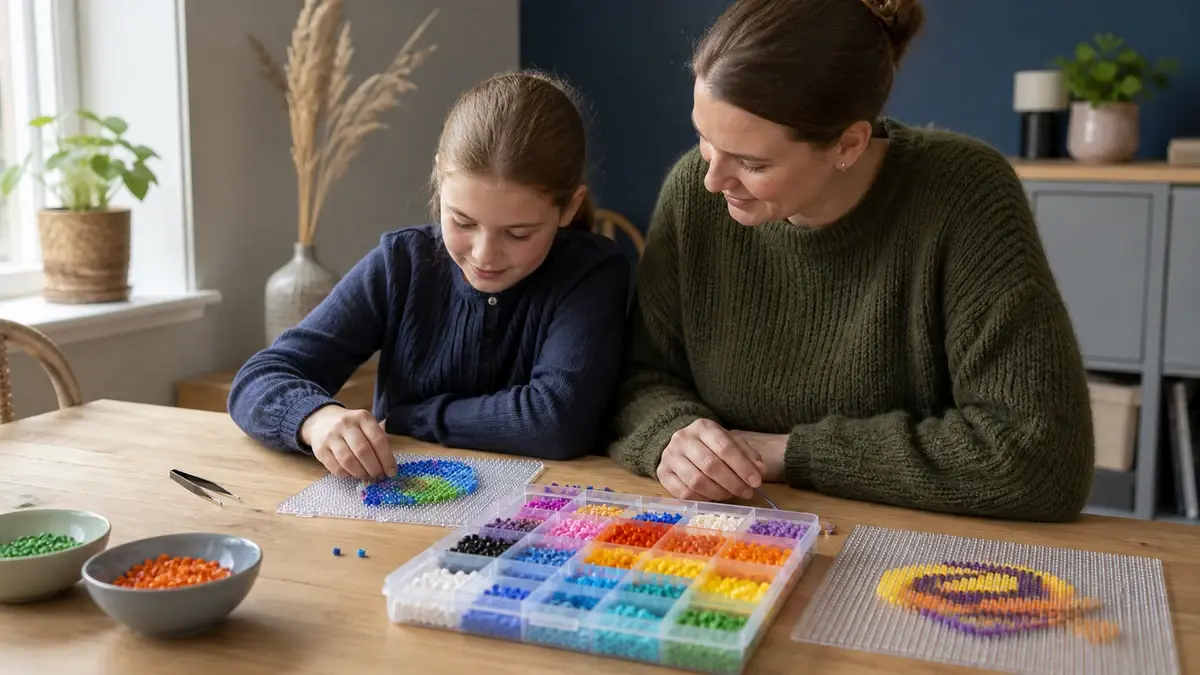 Hama perler og perleplader til kreativ leg
