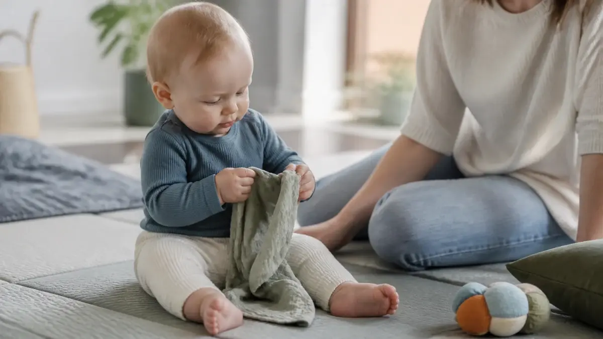 Nusseklud til baby — tryghedsobjekt i blødt stof